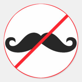 Ban Mustacher! Runt Klistermärke