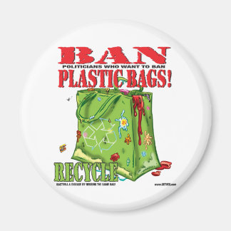 BAN.. PLASTBAGS! MAGNET