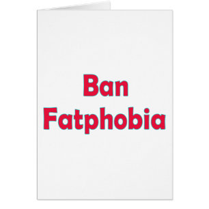 Ban Tjock Phobia Hälsningskort