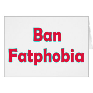 Ban Tjock Phobia Hälsningskort