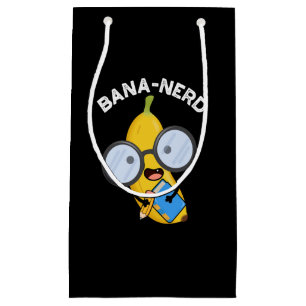 Bana-nerd Funny Fruit Nerd Pun Mörk BG