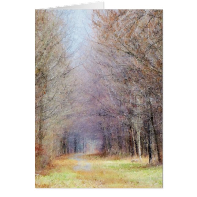 Bana som fjädrar hälsningskort (Framsidan)