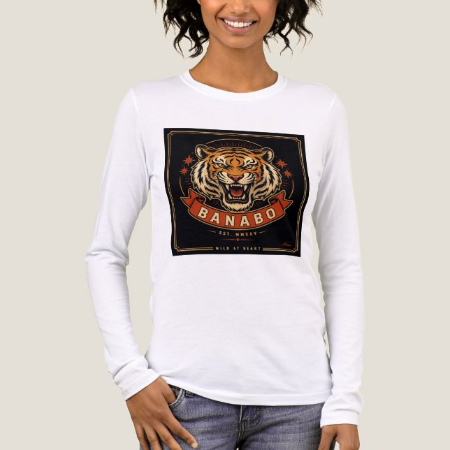 Banabo Tiger Head  T-Shirt (Framsida)