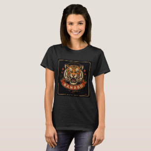 Banabo Tiger Huvud T-Shirt