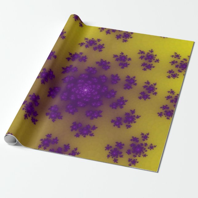 Banan Blommiga Sprinkles Presentpapper (Utrullad)
