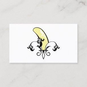 banan fleur de lis visitkort