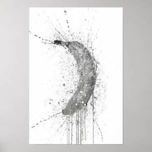 Banan Frukt Grå Poster