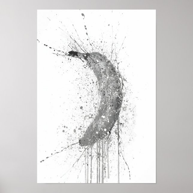 Banan Frukt Grå Poster (Framsidan)