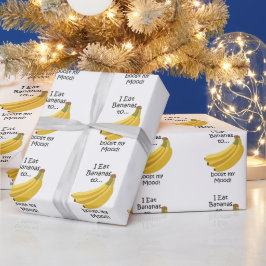 Banan Frukt Ökar Min Humör Roligt Presentpapper