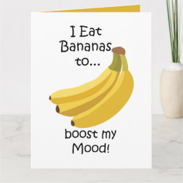 Banan Frukt Ökar Mitt Humör Roligt Kort