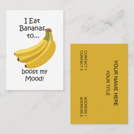 Banan Frukt Ökar Mitt Humör Roligt Visitkort