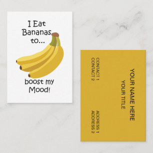 Banan Frukt Ökar Mitt Humör Roligt Visitkort