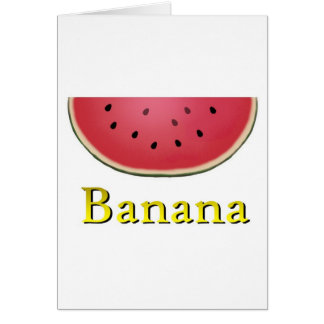 Banan Hälsningskort
