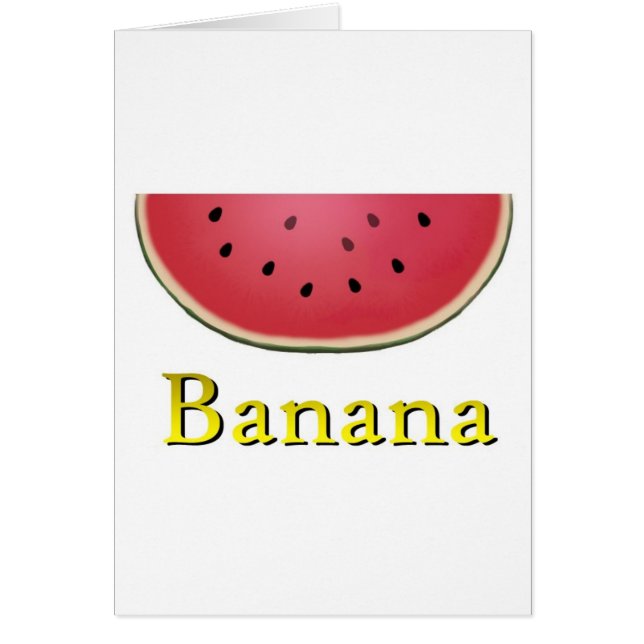 Banan Hälsningskort (Framsidan)