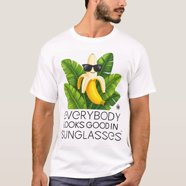 Banan i solglasögon - Internationella fruktdagens  T Shirt (Framsida)