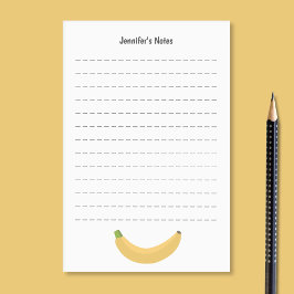 Banan och linjer post-it block
