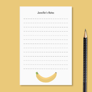 Banan och linjer post-it block