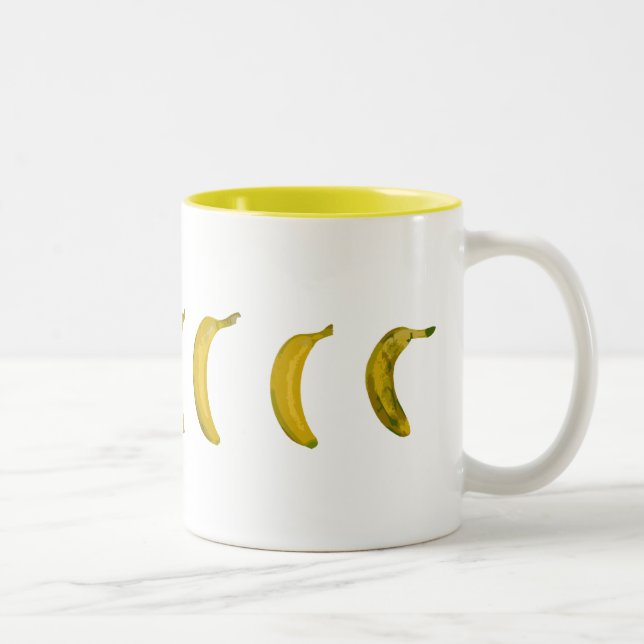 banan-skateboard Två-Tonad mugg (Höger)