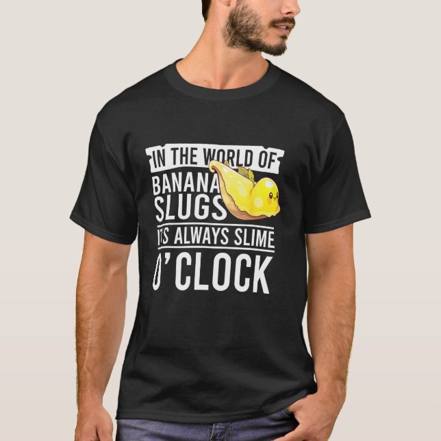 Banan Snigel Citat för Snigel Fångare och Snigel K T Shirt (Framsida)