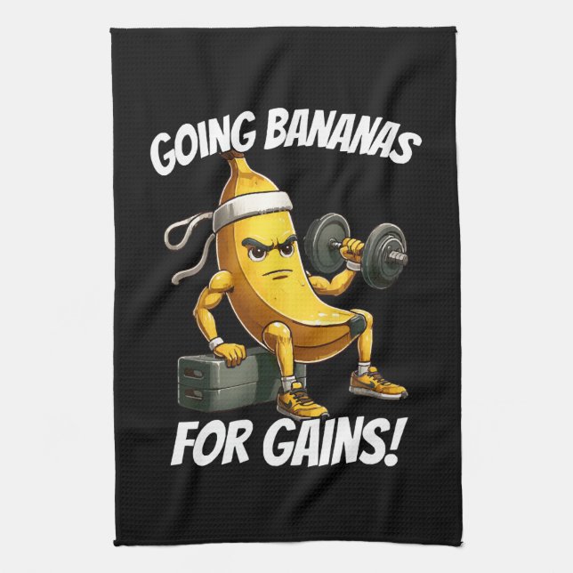 banan tränar kökshandduk (Vertikal)
