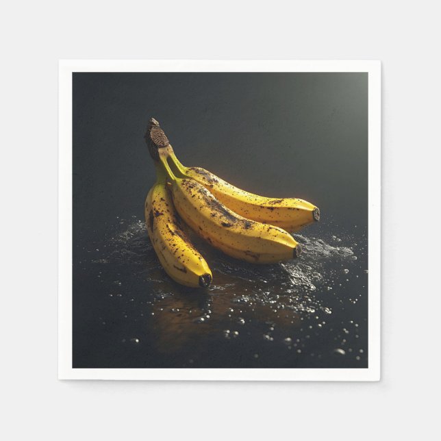 Banan, vatten och ljus pappersservett (Framsidan)