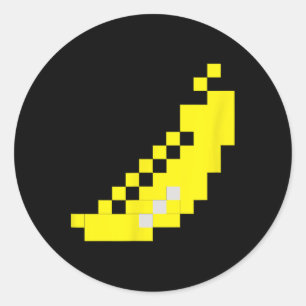 Banana 80s Video Game Halloween Group Costume Runt Klistermärke