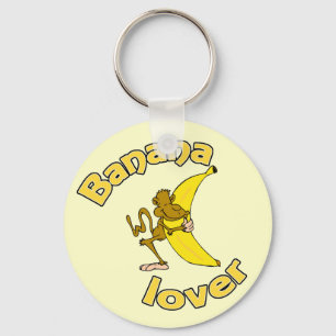 Banana Älskare Keychain Nyckelring