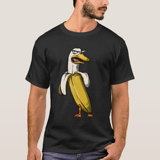 Banana Anka Funny Crazy T Shirt (Framsida)