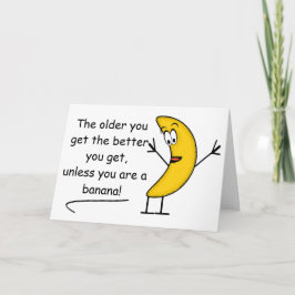 Banana/apa-födelsedagskort Kort