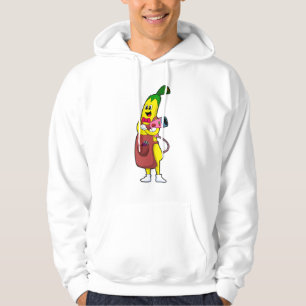 Banana as Hairdresser med hårtorktumlare Hoodie