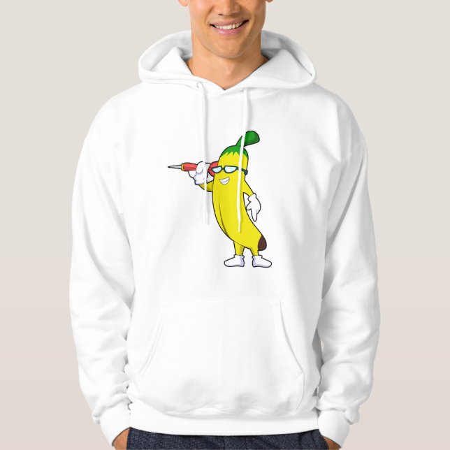 Banana at Darts med Dart Hoodie (Framsida)