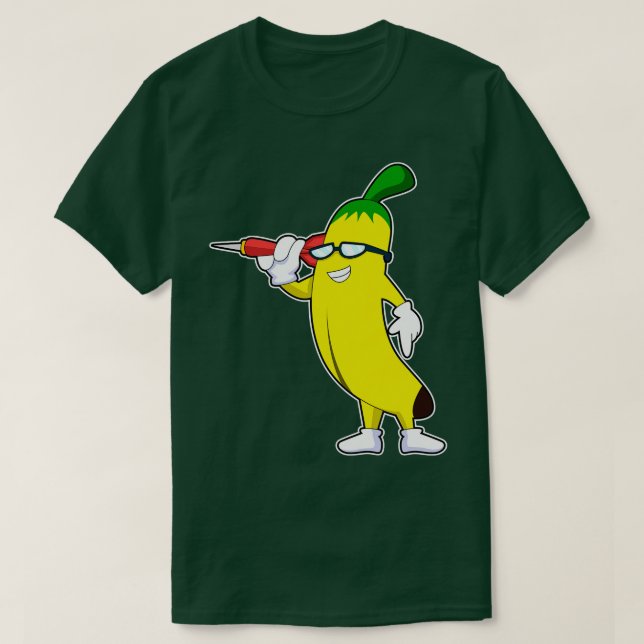 Banana at Darts med Dart T Shirt (Design framsida)