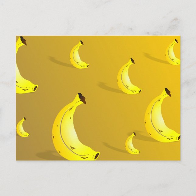 Banana Background Vykort (Framsida)
