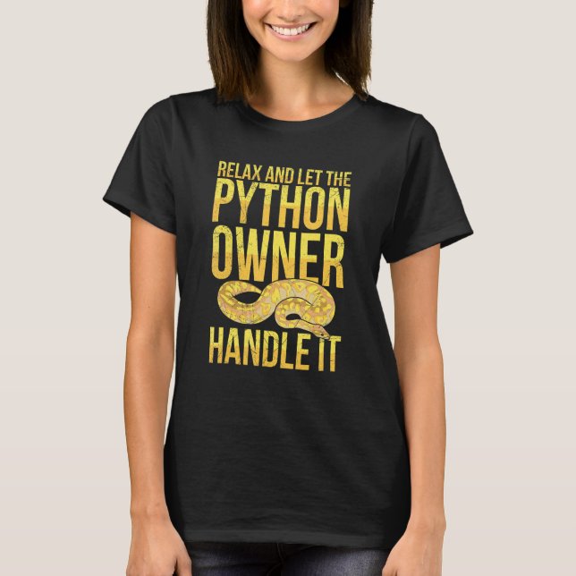 Banana Ball Python for a Banana ball python breede T Shirt (Framsida)