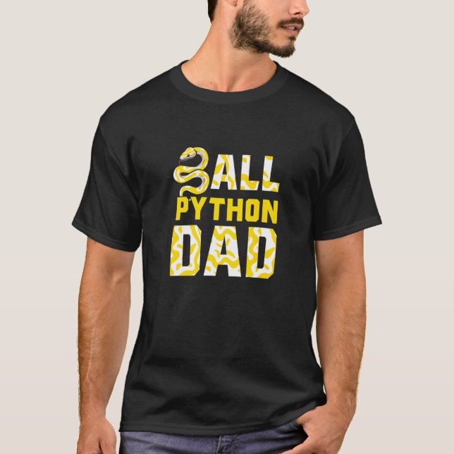 Banana Ball Python Herpetologist Ball Python Dad H T Shirt (Framsida)