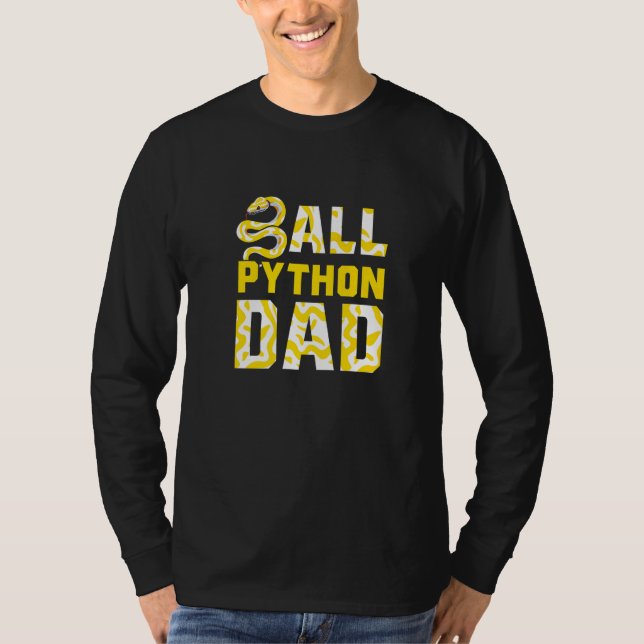 Banana Ball Python Herpetologist Ball Python Dad H T Shirt (Framsida)