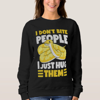 Banana Ball Python I Don't Bite People I Just Hug T Shirt
