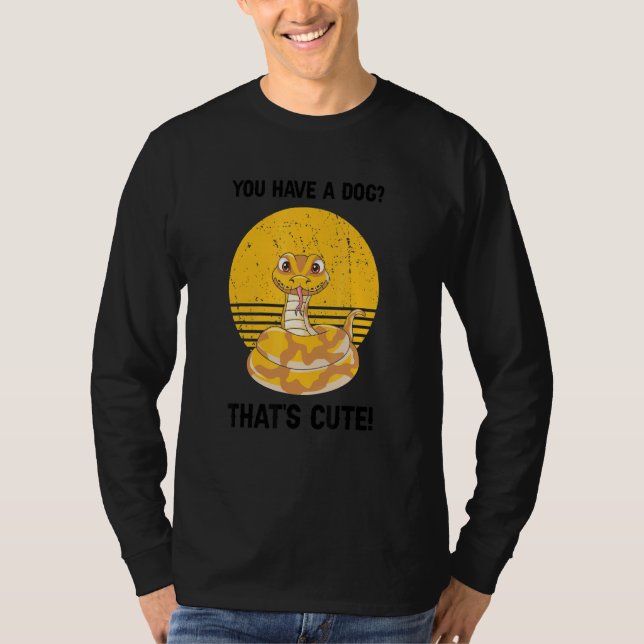 Banana Ball Python och Noodle Reptil Design 22 T Shirt (Framsida)