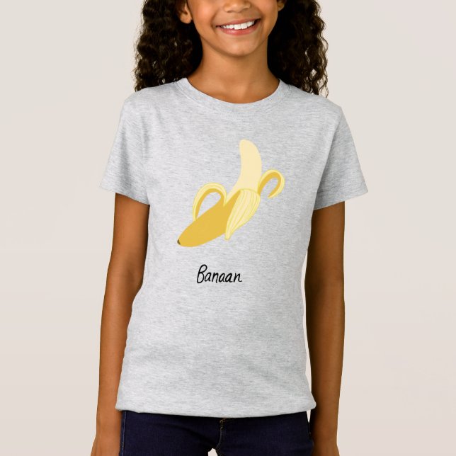 Banana Banaan Dutch Fruktig Roligt Food Art T Shirt (Framsida)