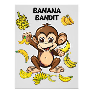 Banana Bandit Fototryck