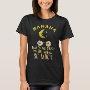 Banana Bike får mig Lycklig-vegetarianer sommarfru T Shirt