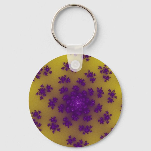 Banana Blommigt Sprinkles Nyckelring (Framsida)