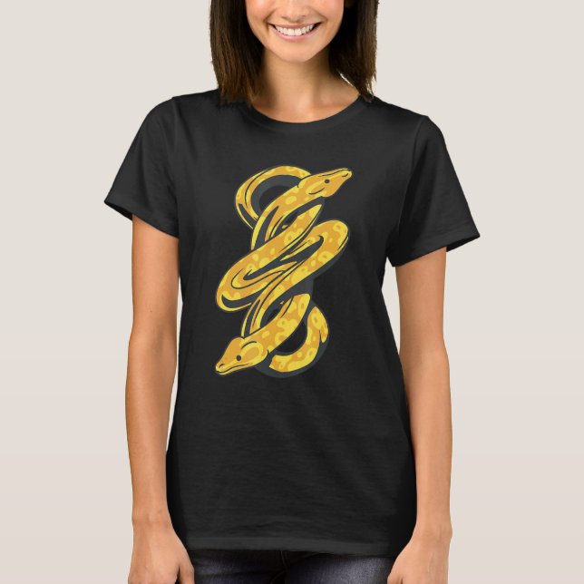 Banana Boll Python Herpetolog Snake Älskare T Shirt (Framsida)