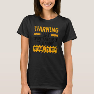Banana Boll Python och Noodle Reptile-konstruktion T Shirt