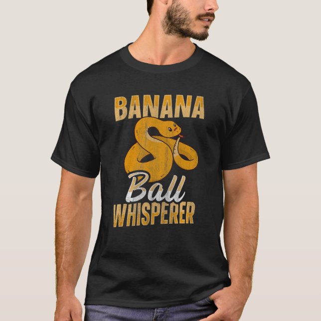 Banana Boll Whisperer Snake Boll Python 1 T Shirt (Framsida)