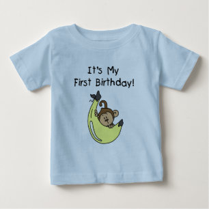 Banana - Boy Monkey 1:a födelsedagen T Shirt