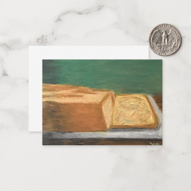 Banana Bread Anteckningskort (Fram/Back In Situ)