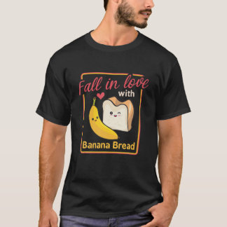 Banana Bread Kärlek Breadmaker Baking Vegan Funny  T Shirt