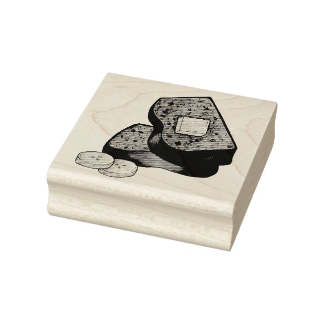 Banana Bread Loaf Segce Butter Baker Baking Food Stämpel (Stämpel)