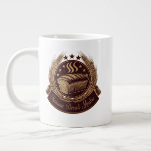 "Banana Bread Master Emblem - Rustic Bakery Älskar Jumbo Mugg